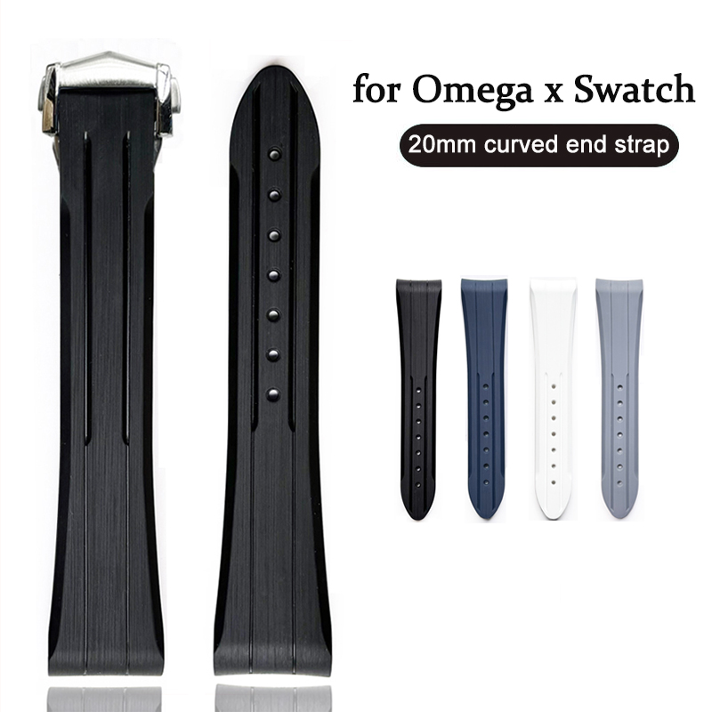 Omega Watch Seamaster - Omega X Swatch MoonSwatch için 20mm