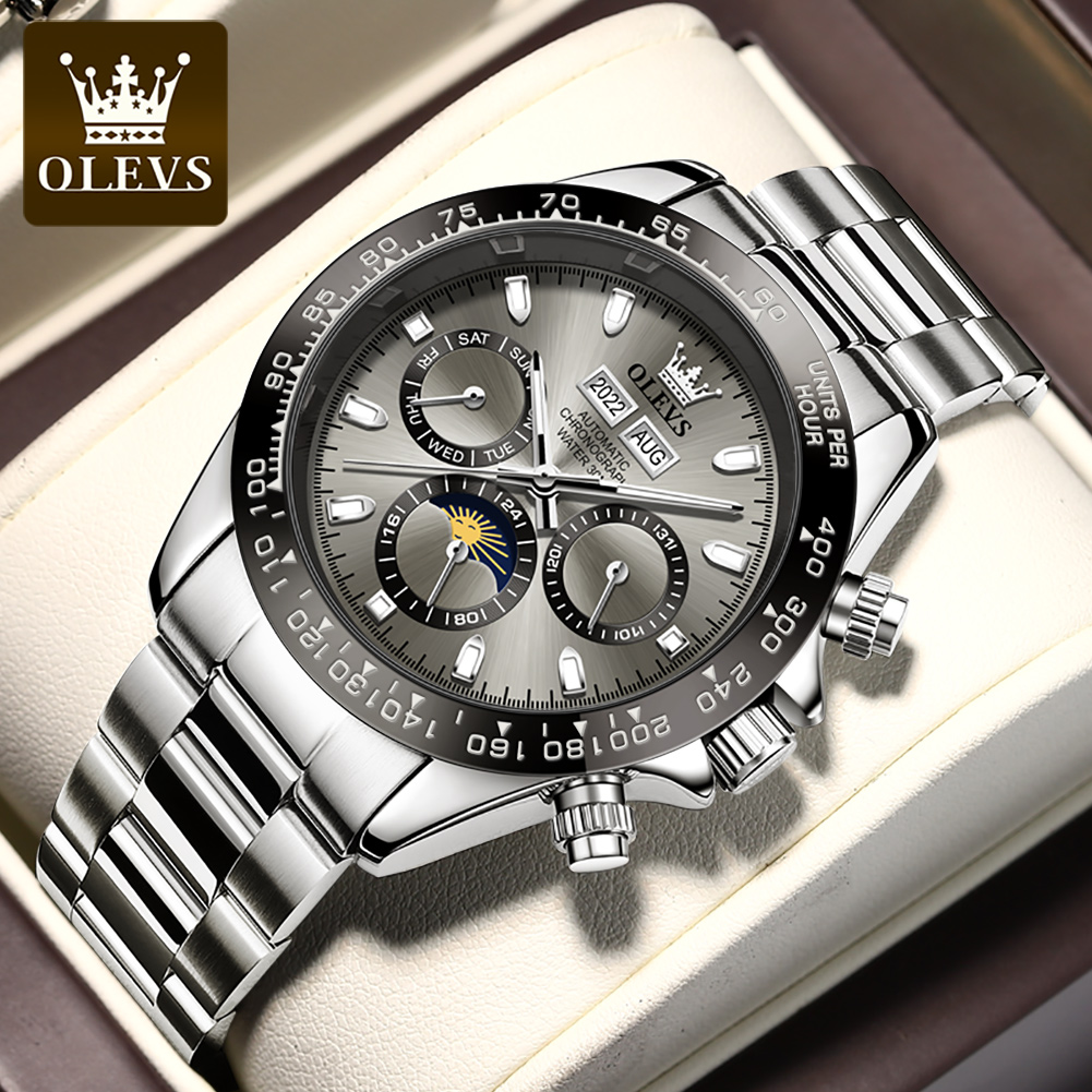 Seiko Watch 5 Sports - OLEVS 6654 Lüks Erkek Saat Chronograph