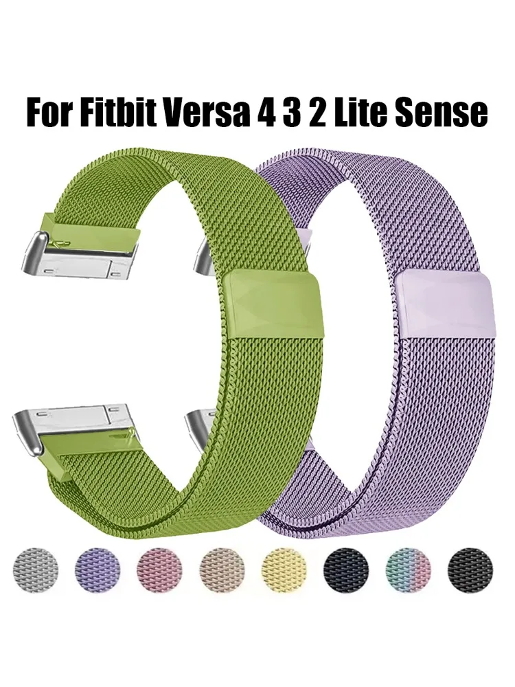 Milanese Loop Magnetic - Metal Kayış Fitbit Versa 4 3