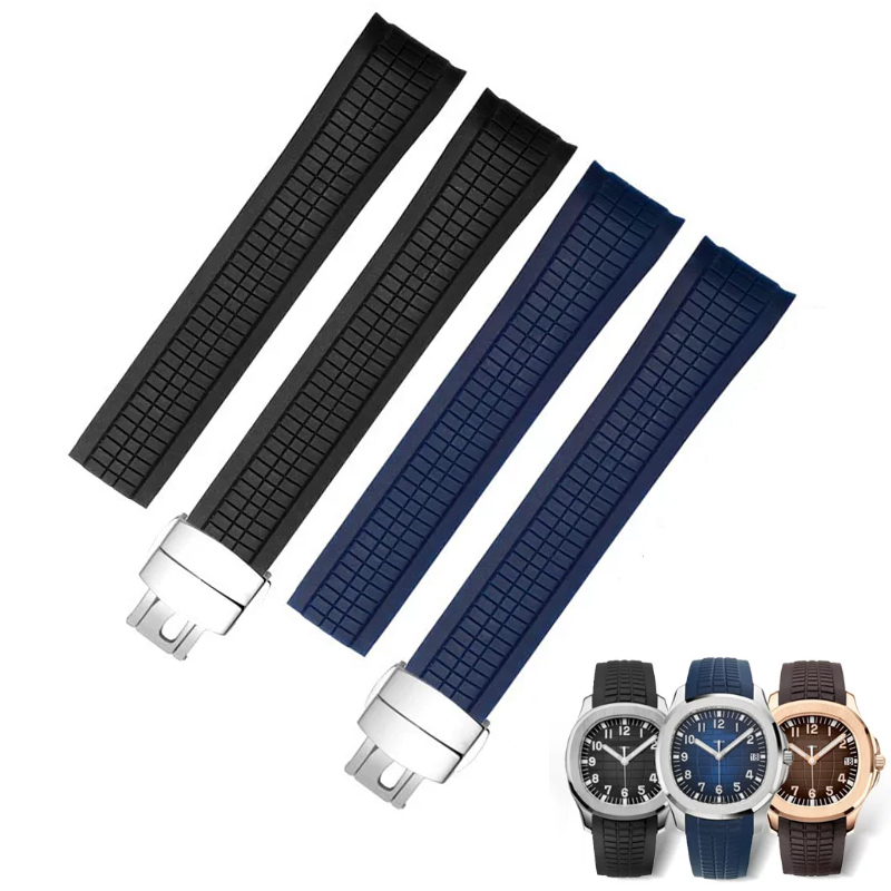 Patek Philippe Watch Aquanaut - Yumuşak Kauçuk Saat Bandı Aquanaut Patek