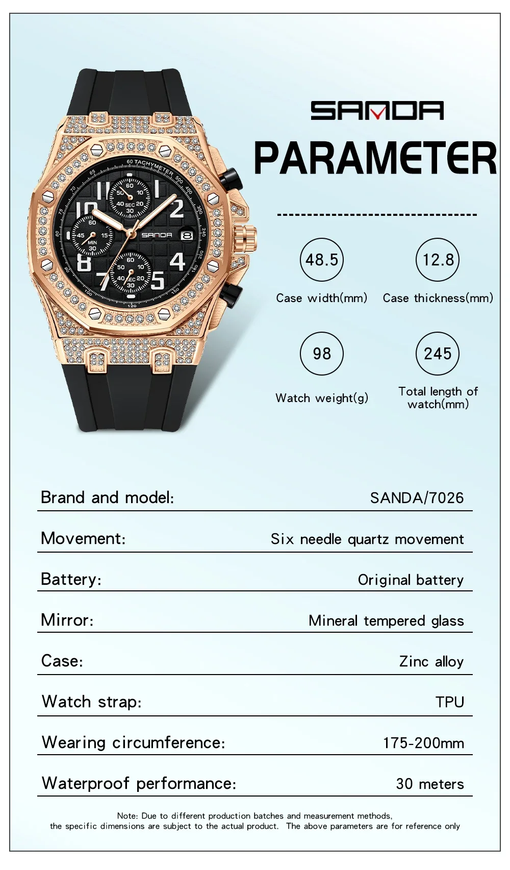 SANDA 7026 Erkek Kuvars Saat M - Tropic Strap Vintage incelemesi ve fiyatı