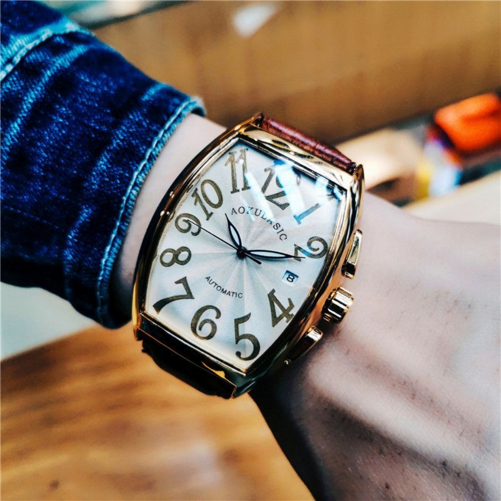 Lüks Erkek Mekanik Saati, Fıçı - Cartier Watch Tank incelemesi ve fiyatı